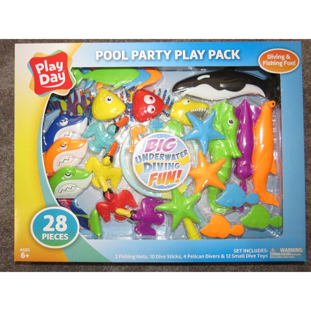 Play Day pool toy dive set, 28 pieces, New in box